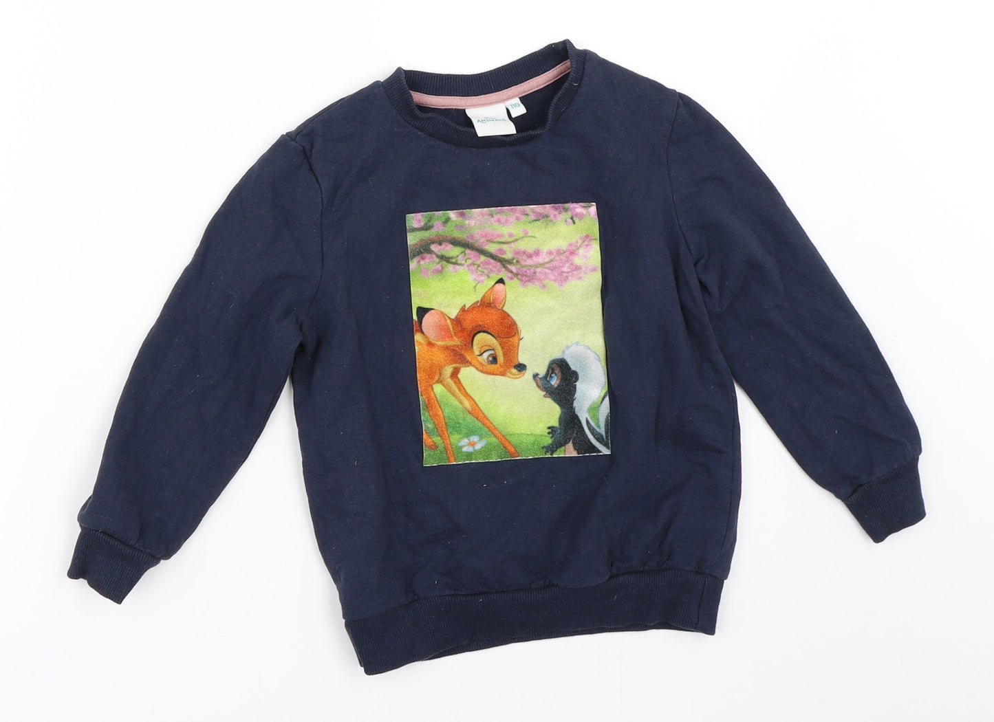 Disney Girls Blue   Pullover Sweatshirt Size 5 Years  - bambi