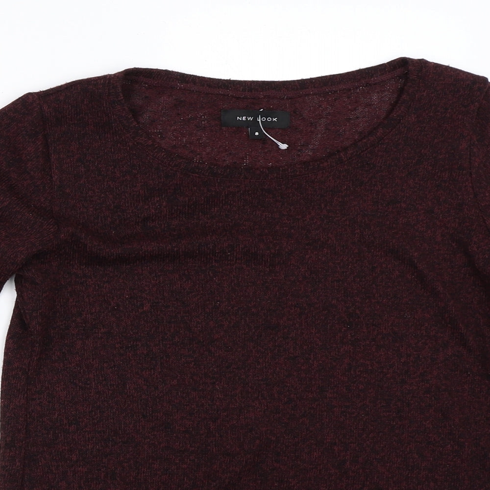 New Look Womens Red   Pullover Jumper Size 8