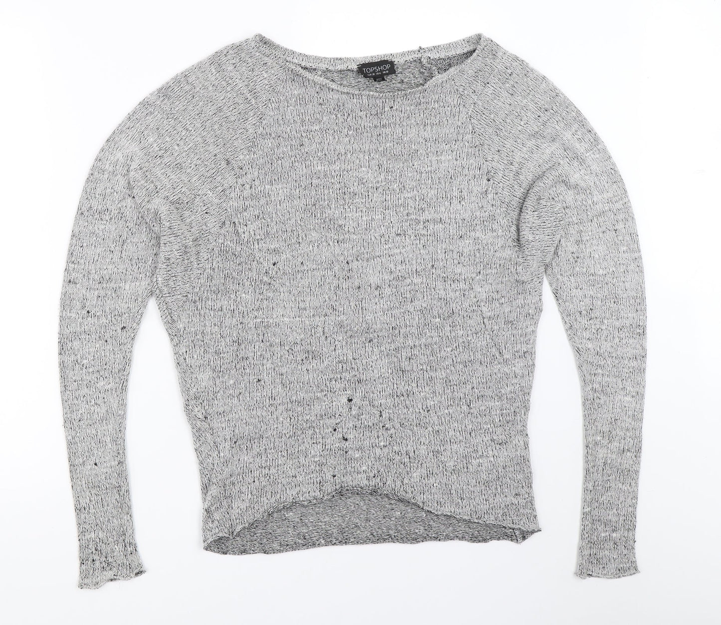 Topshop Womens Grey   Pullover Jumper Size 10