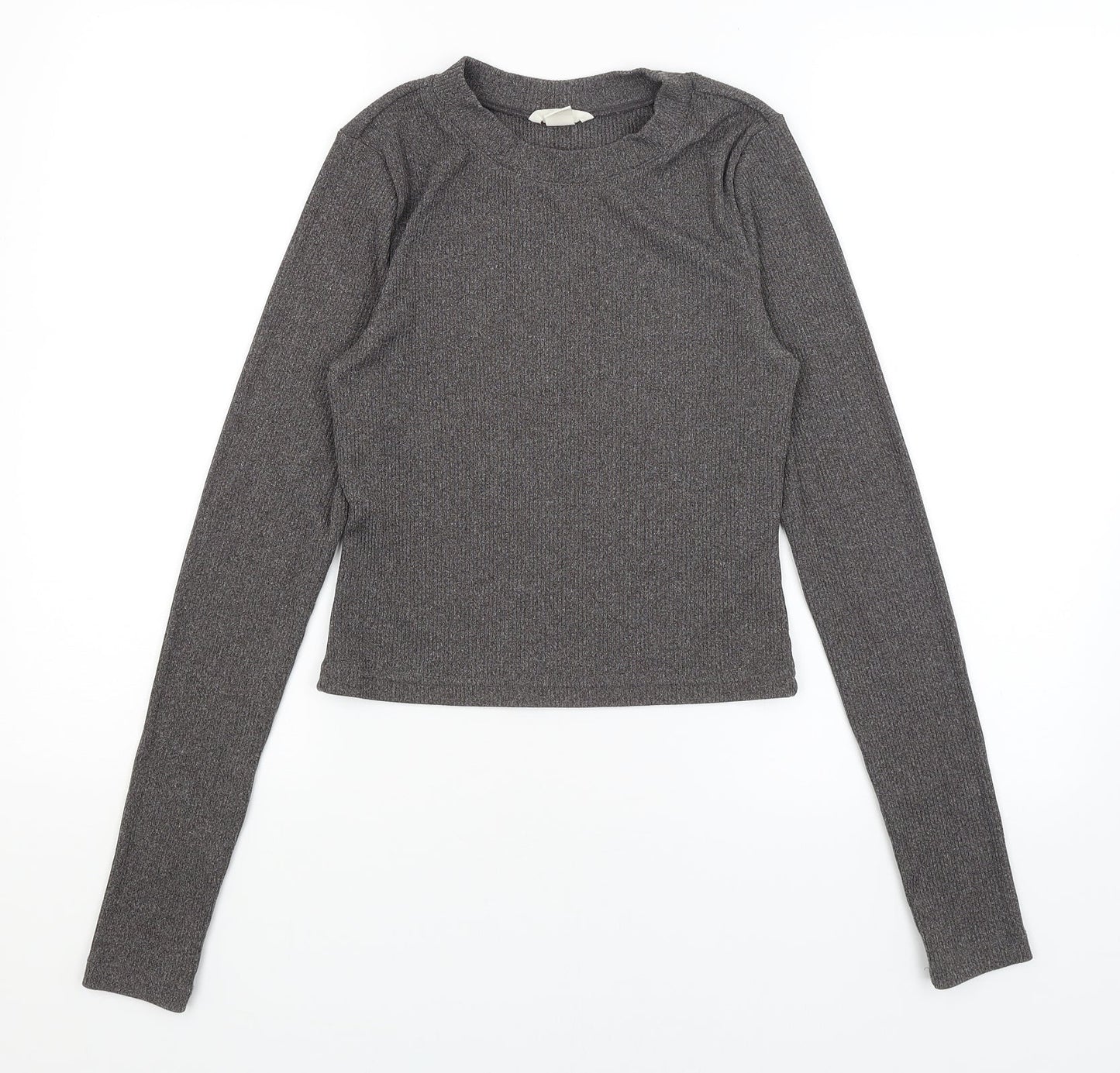 H&M Womens Grey   Basic T-Shirt Size S