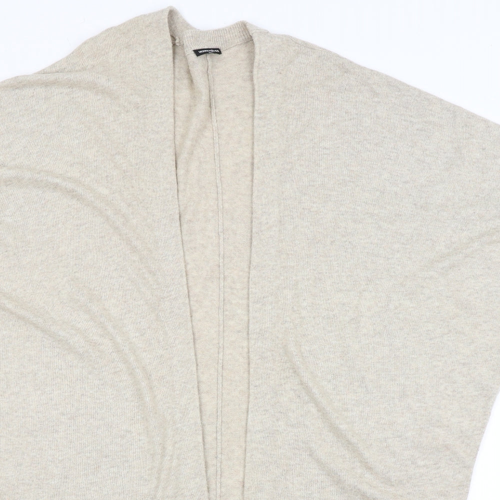 Warehouse Womens Beige   Wrap Jumper Size L