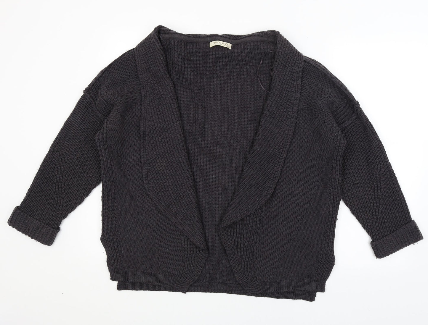 M&S Womens Black   Wrap Jumper Size 12
