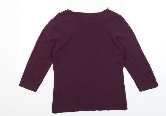 Sky Womens Purple   Basic T-Shirt Size 12
