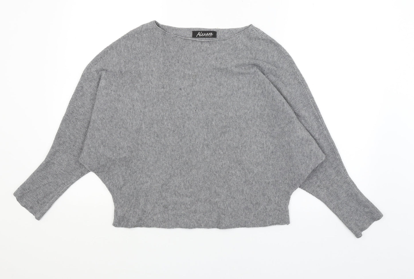 Alexara Womens Grey   Pullover Jumper Size M
