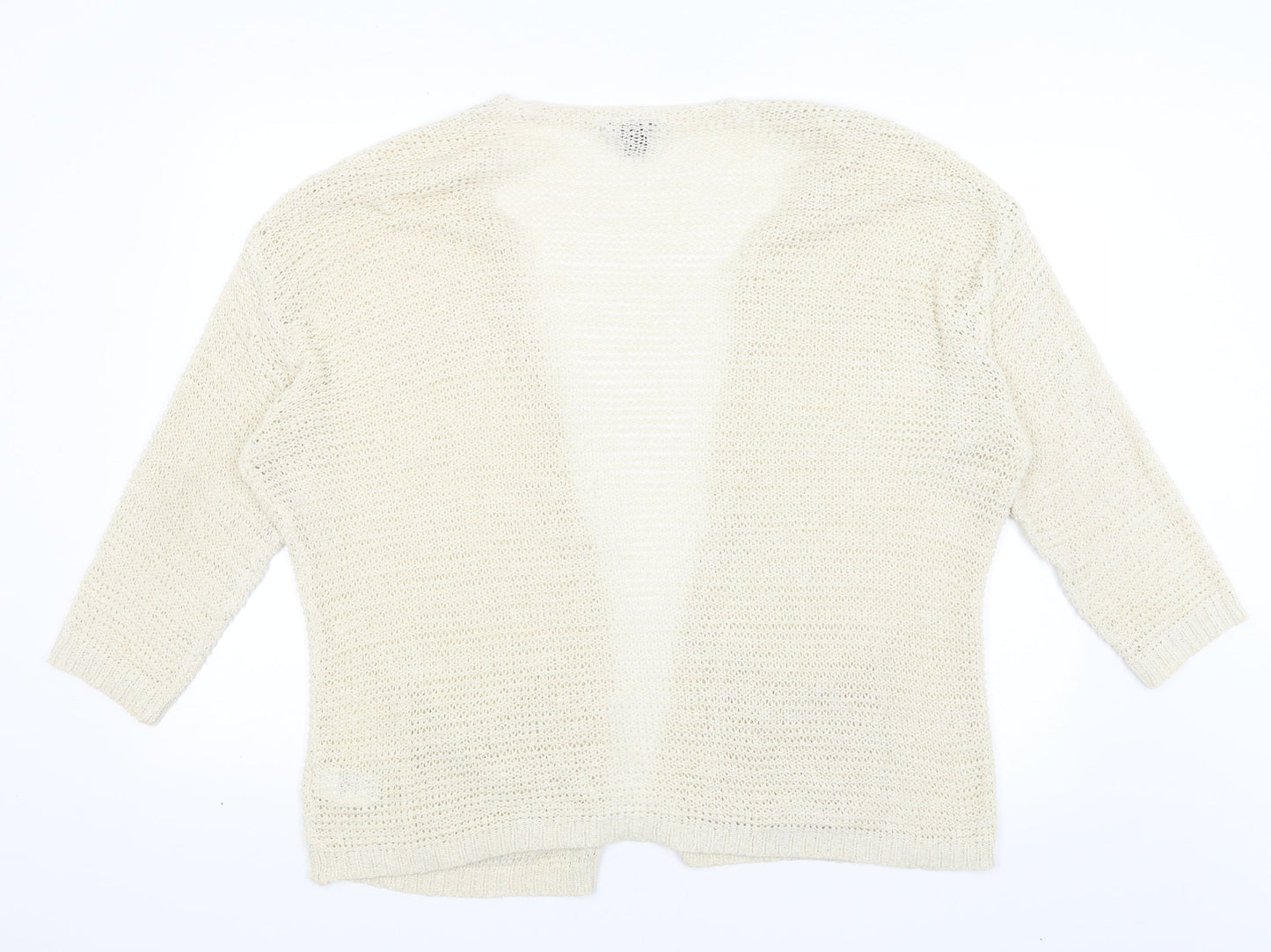 H&M Womens Ivory   Wrap Jumper Size L