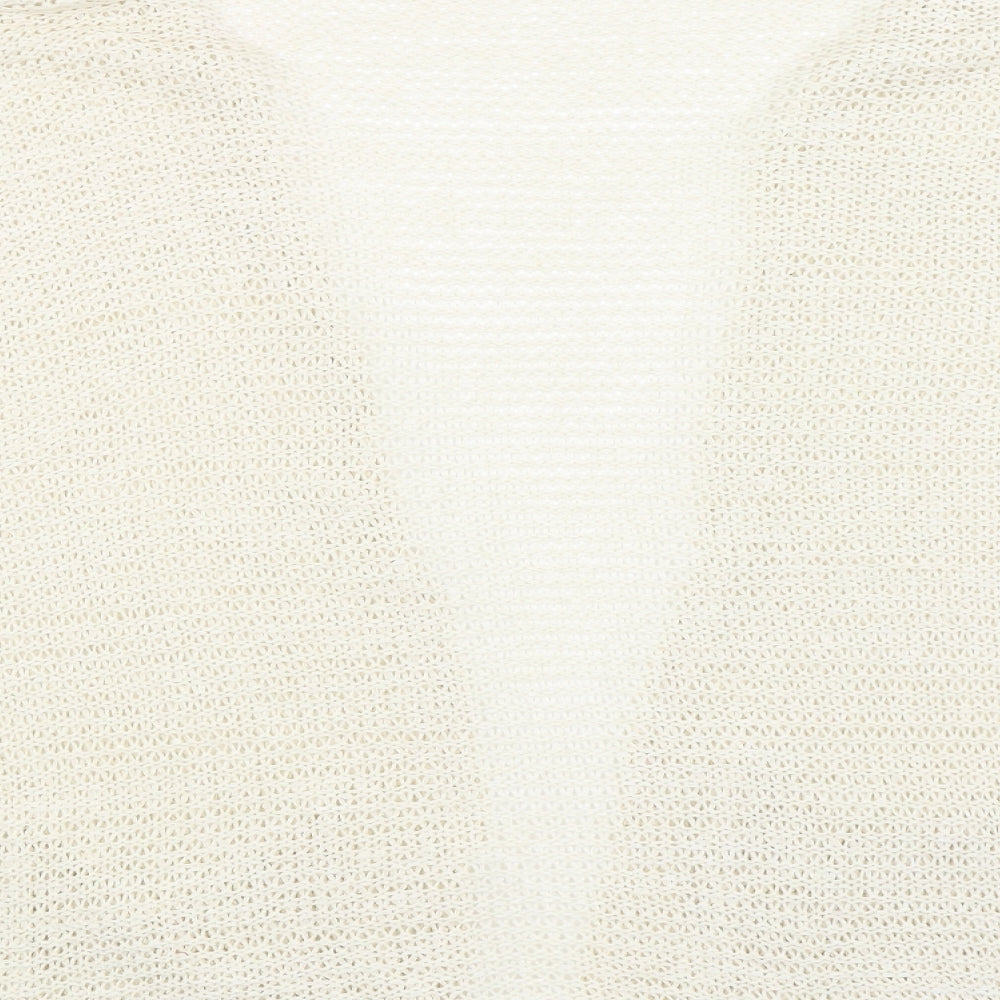 H&M Womens Ivory   Wrap Jumper Size L
