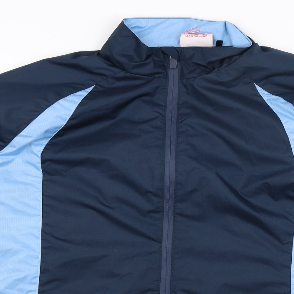 Slazenger Womens Blue   Rain Coat Coat Size M