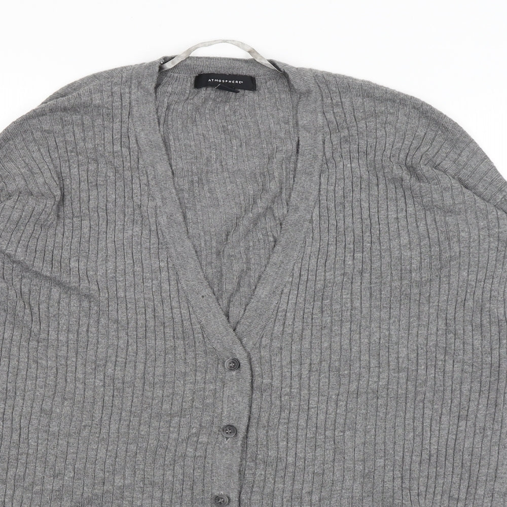 Atmosphere Womens Grey   Cardigan Jumper Size 8