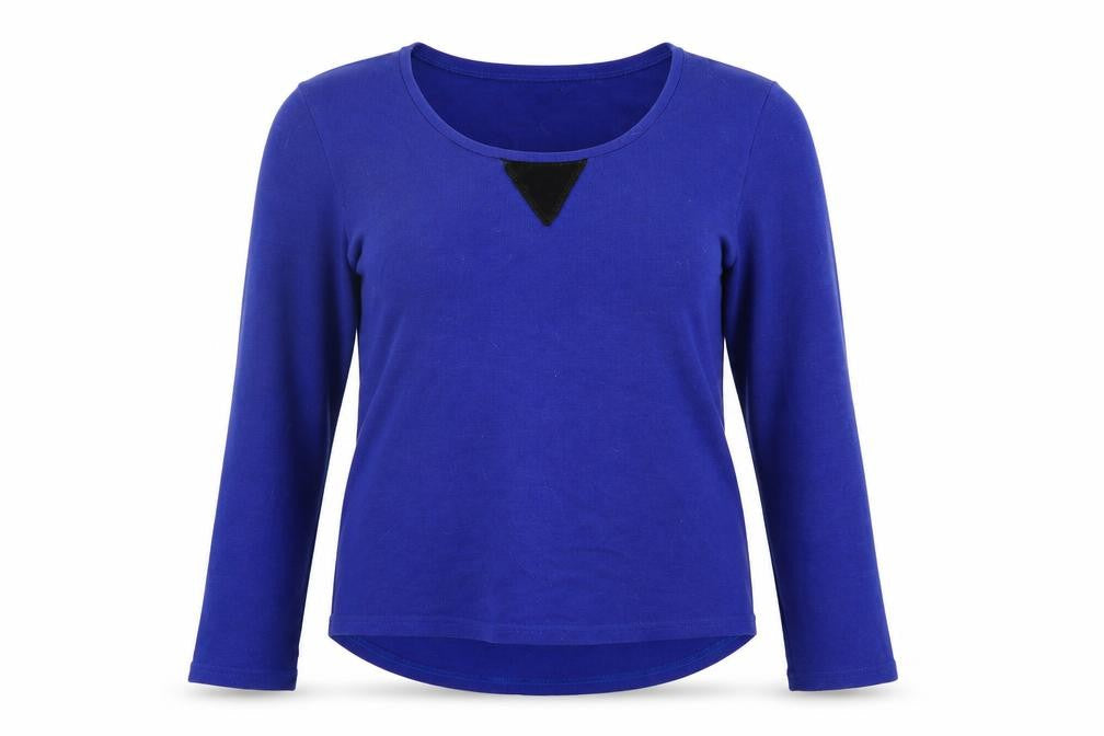 Lumineux Womens Blue   Pullover Jumper Size M