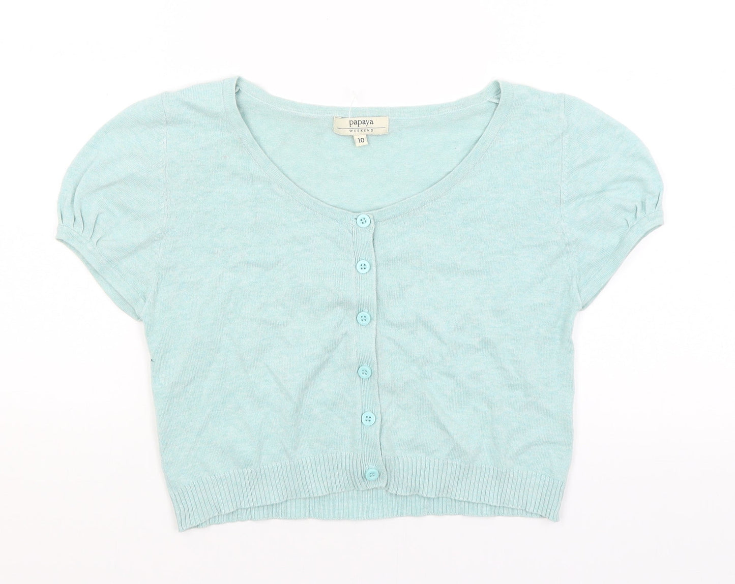 Papaya Womens Blue   Cardigan Jumper Size 10