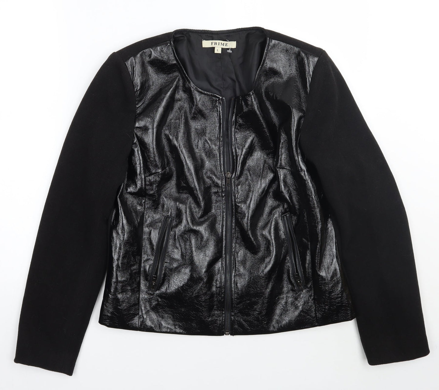 Frime Womens Black   Jacket Coat Size L