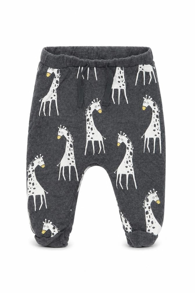 Front view of Next Baby Grey sweatpants, size 3-6, Months