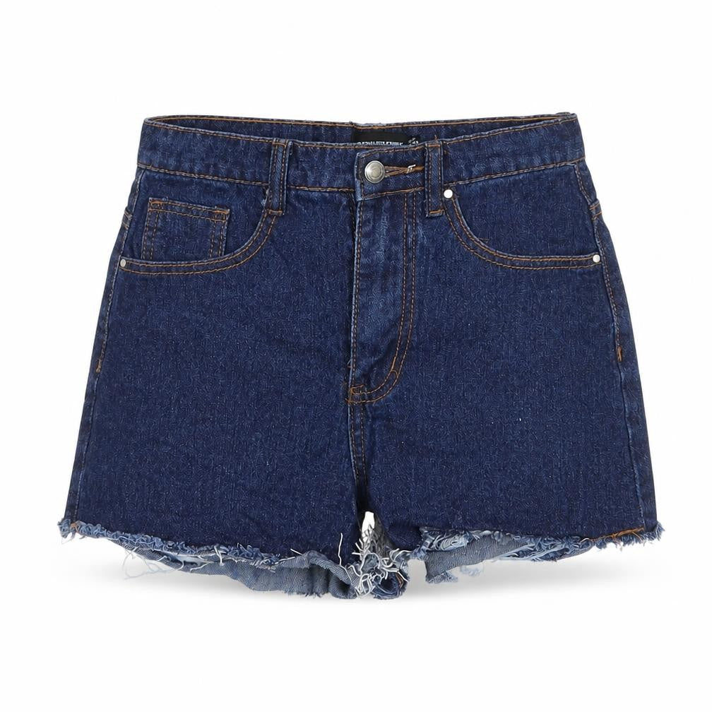 PRETTYLITTLETHING Womens Blue   Cut-Off Shorts Size 6