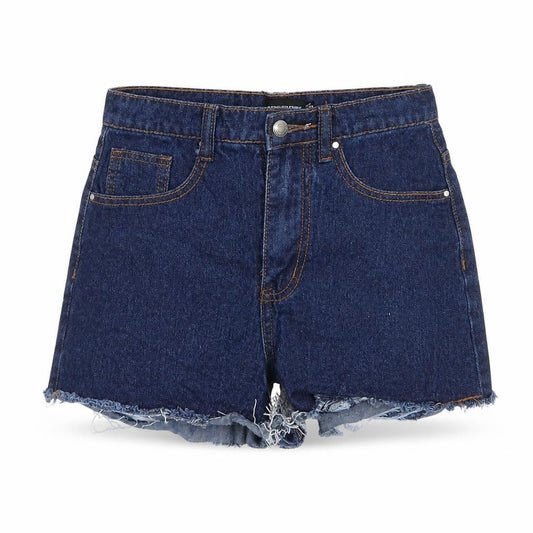 PRETTYLITTLETHING Womens Blue   Cut-Off Shorts Size 6