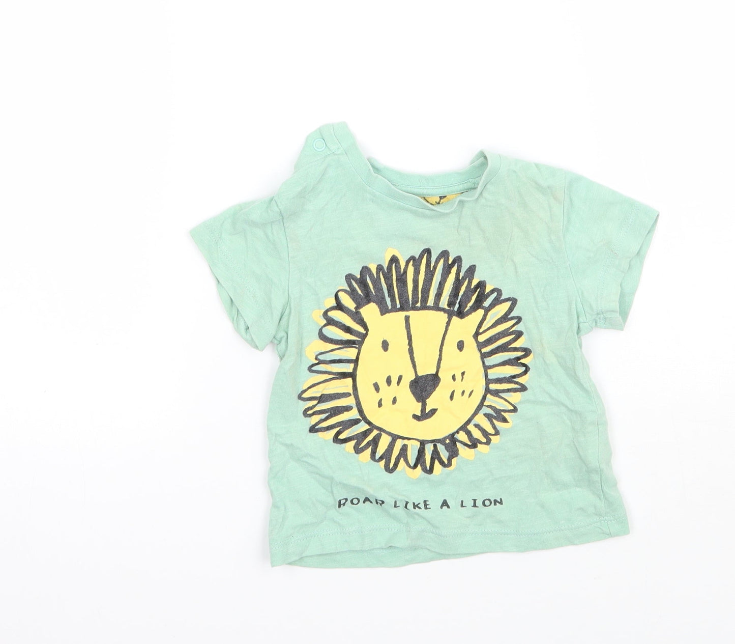 Marks and Spencer Girls Green   Basic T-Shirt Size 6-9 Months