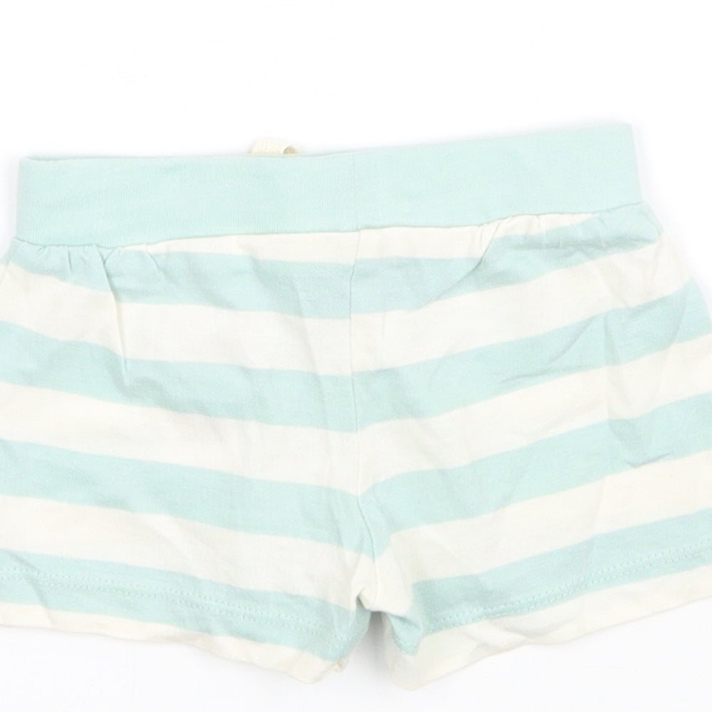 Primark Boys Green Striped  Cropped Trousers One Size