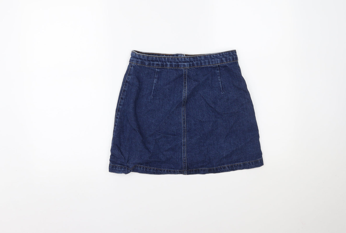 Topshop Womens Blue  Denim Maxi Skirt Size 25 in