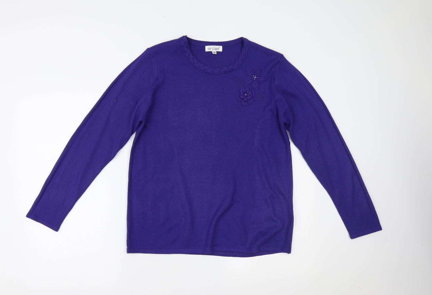 Fay Louise Womens Purple   Pullover Jumper Size M