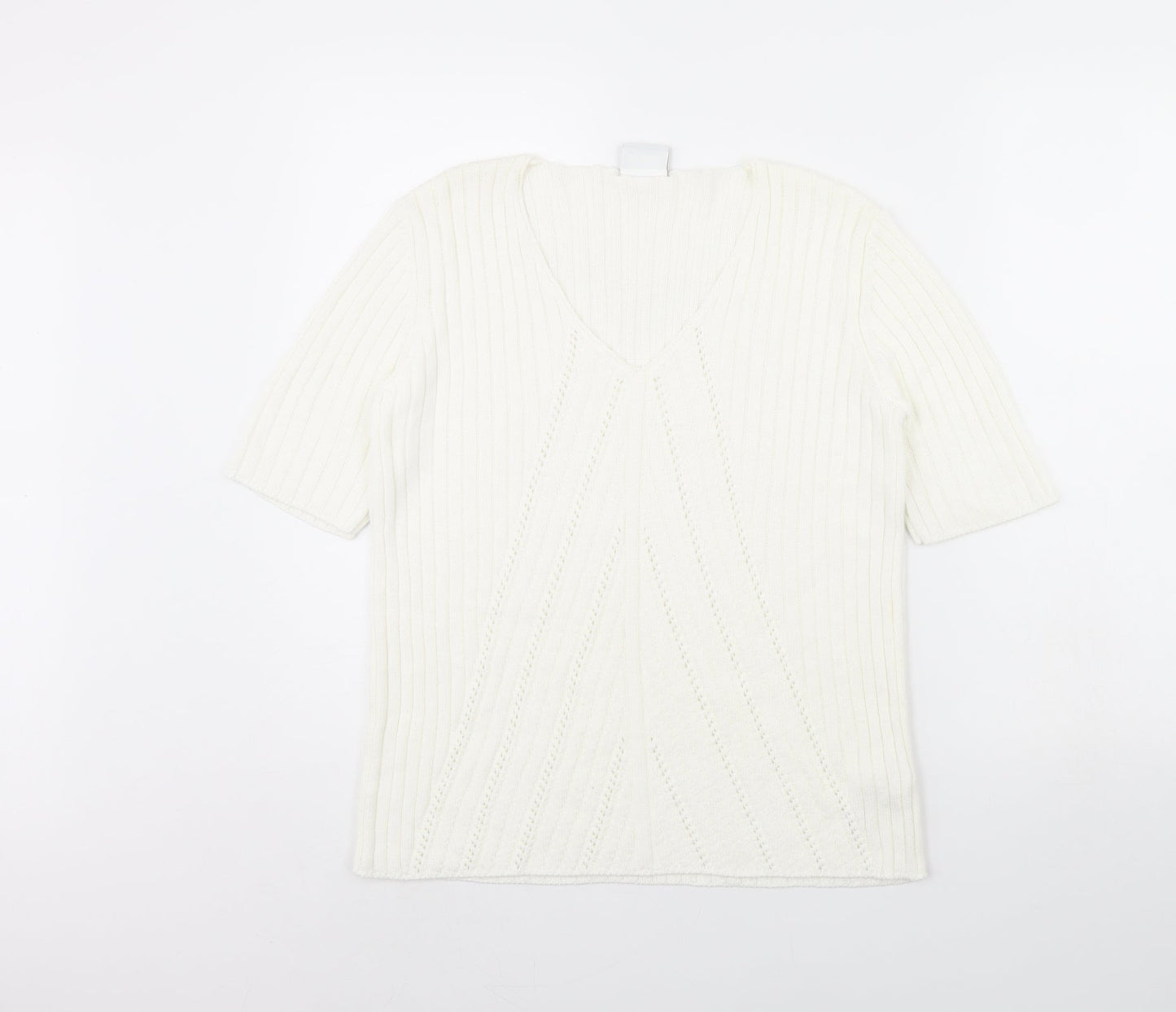 DELMOD Womens Ivory   Pullover Jumper Size 12
