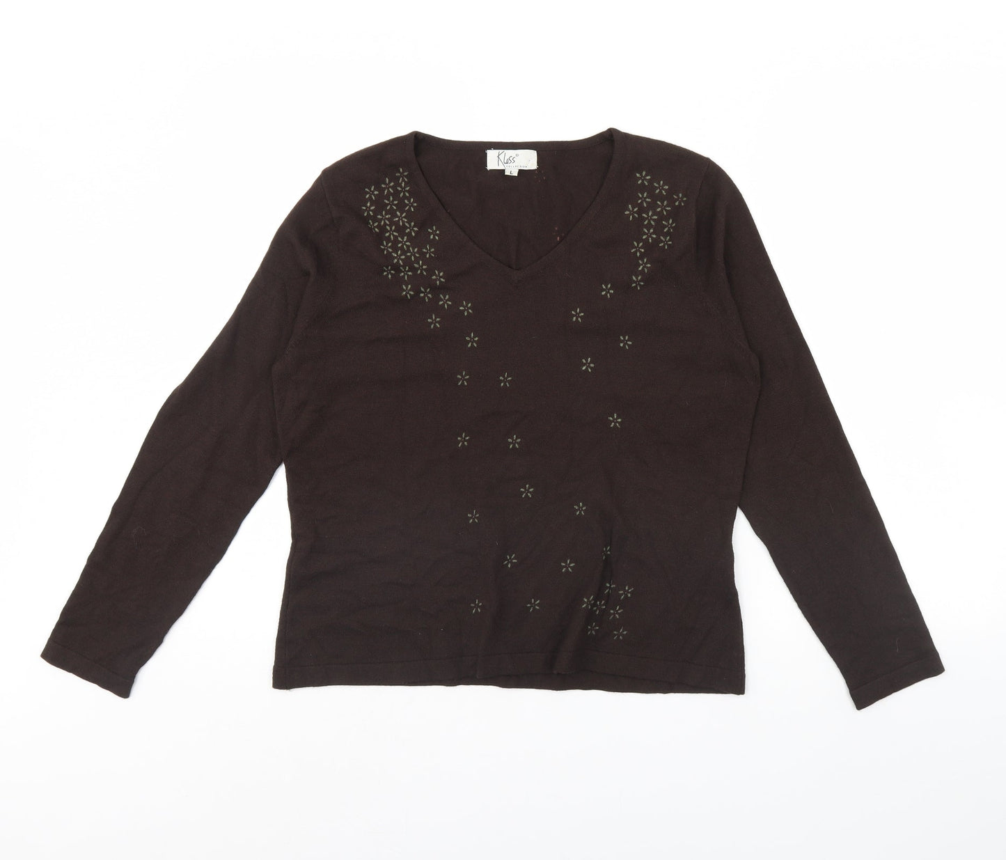 klass collection Womens Brown   Pullover Jumper Size L