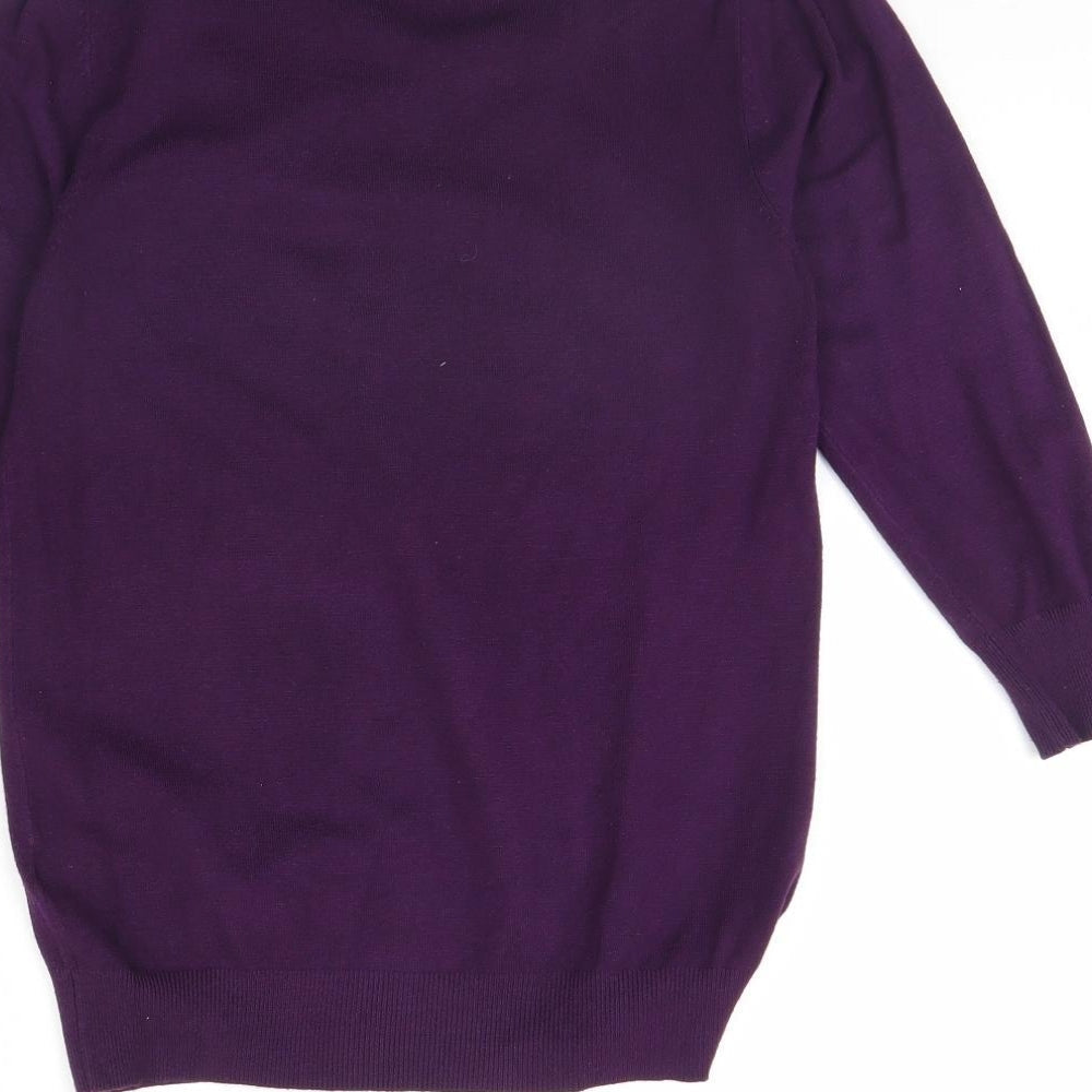 m&s Womens Purple   Pullover Jumper Size 8