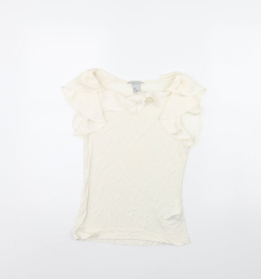 H&M Womens Ivory   Cropped Tank Size XS