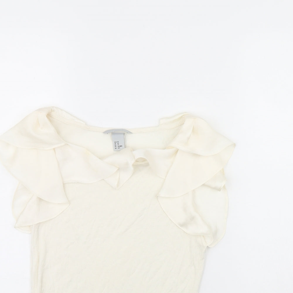 H&M Womens Ivory   Cropped Tank Size XS