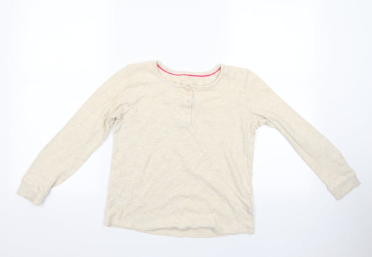 Marks and Spencer Girls Ivory Geometric   Pyjama Top Size 11-12 Years  - Pyjama Top