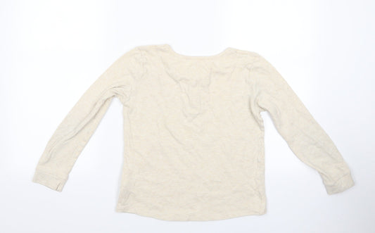 Marks and Spencer Girls Ivory Geometric   Pyjama Top Size 11-12 Years  - Pyjama Top