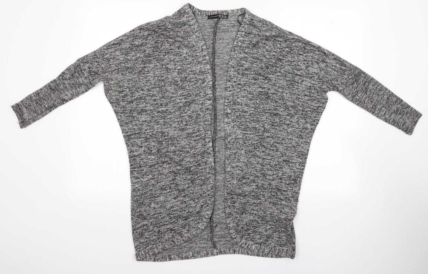 Atmosphere Womens Grey Houndstooth  Wrap Jumper Size XS  - Wrap Carding