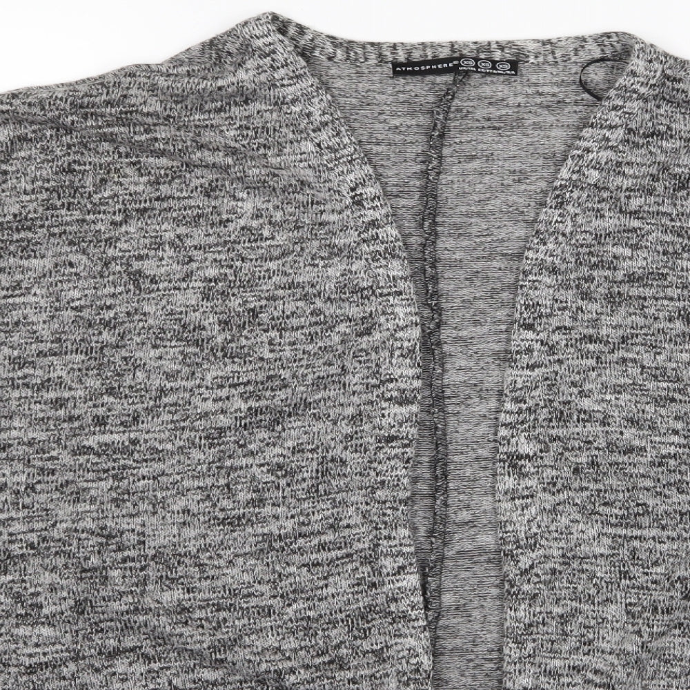 Atmosphere Womens Grey Houndstooth  Wrap Jumper Size XS  - Wrap Carding