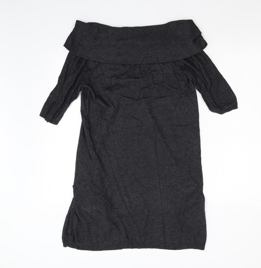 Preworn Womens Grey   Jumper Dress  Size 10