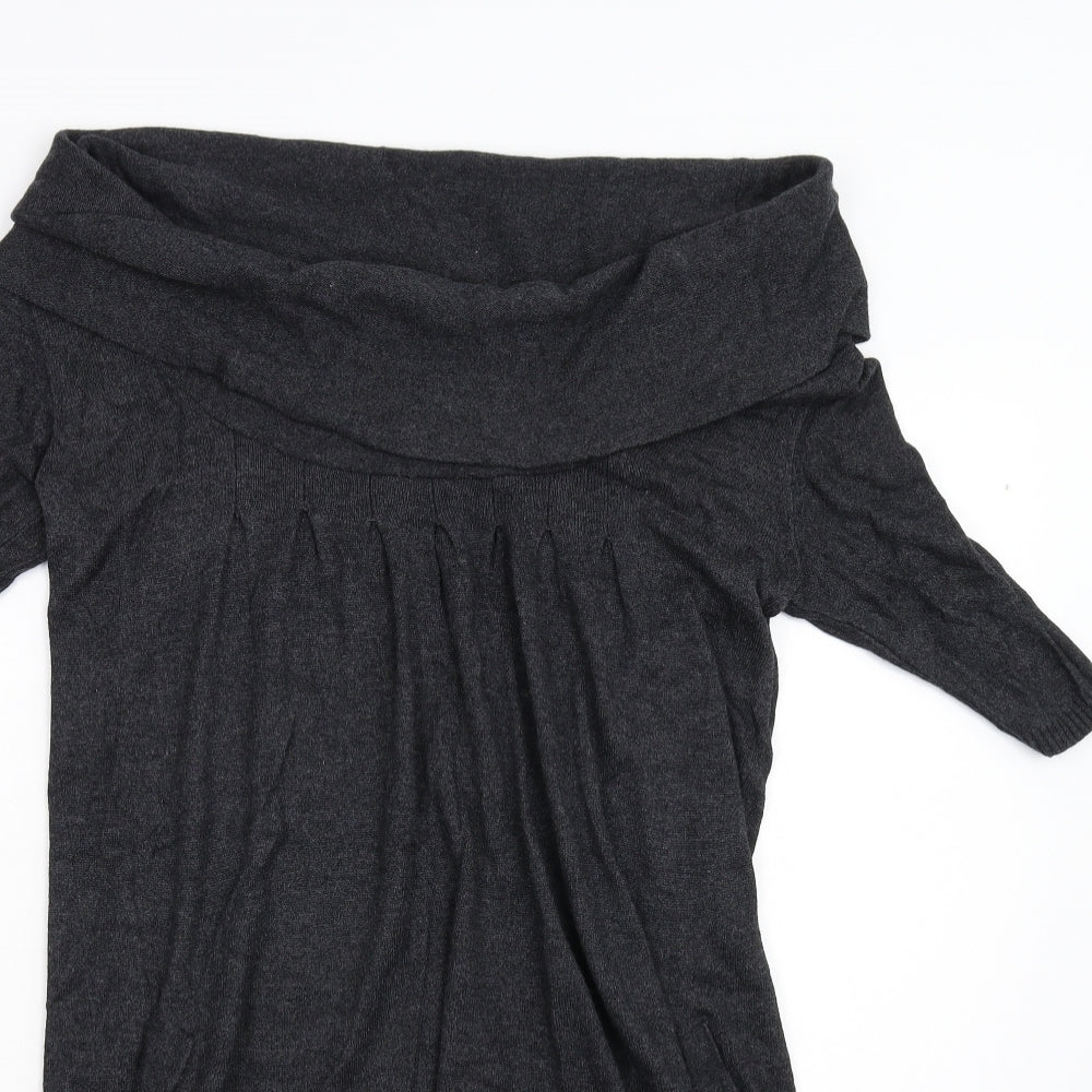 Preworn Womens Grey   Jumper Dress  Size 10