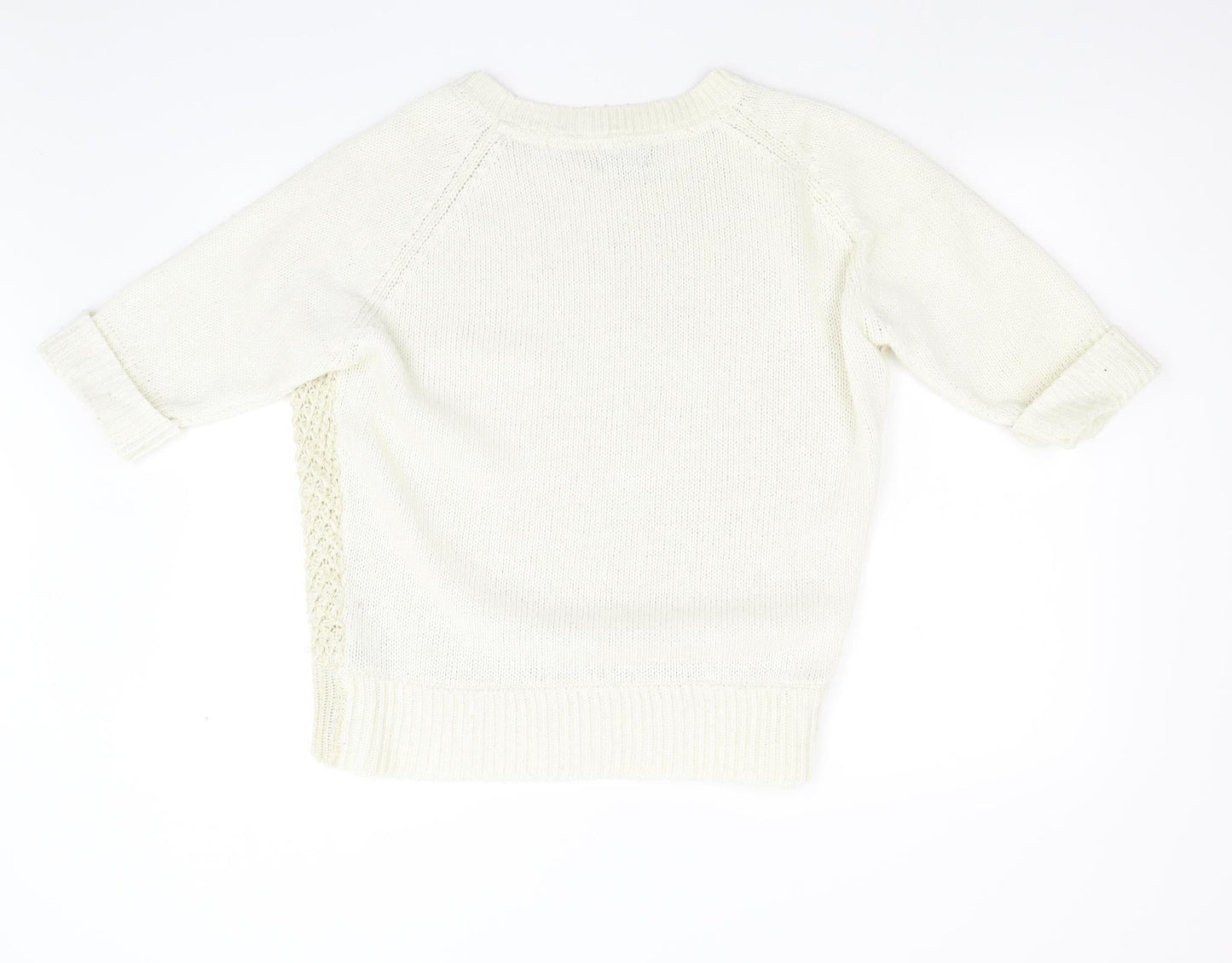 Soon Womens Ivory  Knit Pullover Jumper Size 16