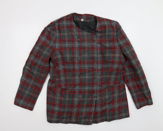 The Edinburgh Collection Womens Red Check  Jacket  Size 16