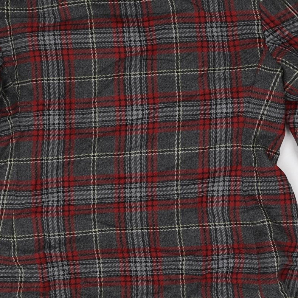 The Edinburgh Collection Womens Red Check  Jacket  Size 16