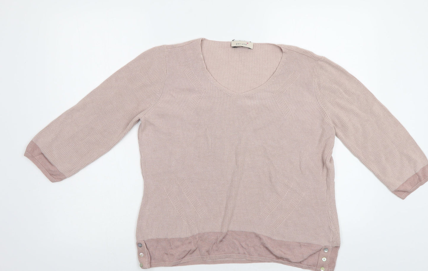 M&S Womens Pink   Pullover Jumper Size 16