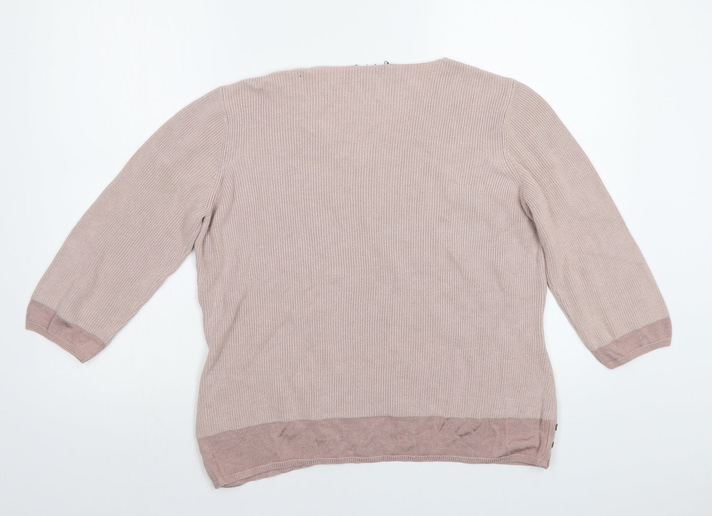 M&S Womens Pink   Pullover Jumper Size 16