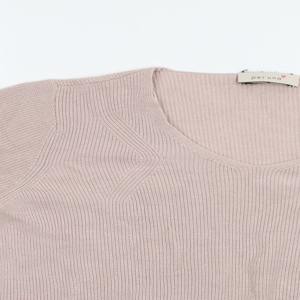 M&S Womens Pink   Pullover Jumper Size 16