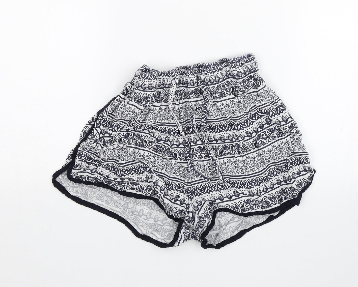 Atmosphere Womens Blue Floral  Culotte Shorts Size 10
