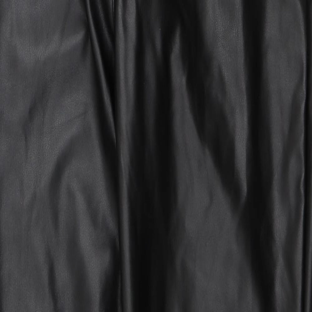 PRETTYLITTLETHING Womens Black   Trousers  Size 10 L32 in