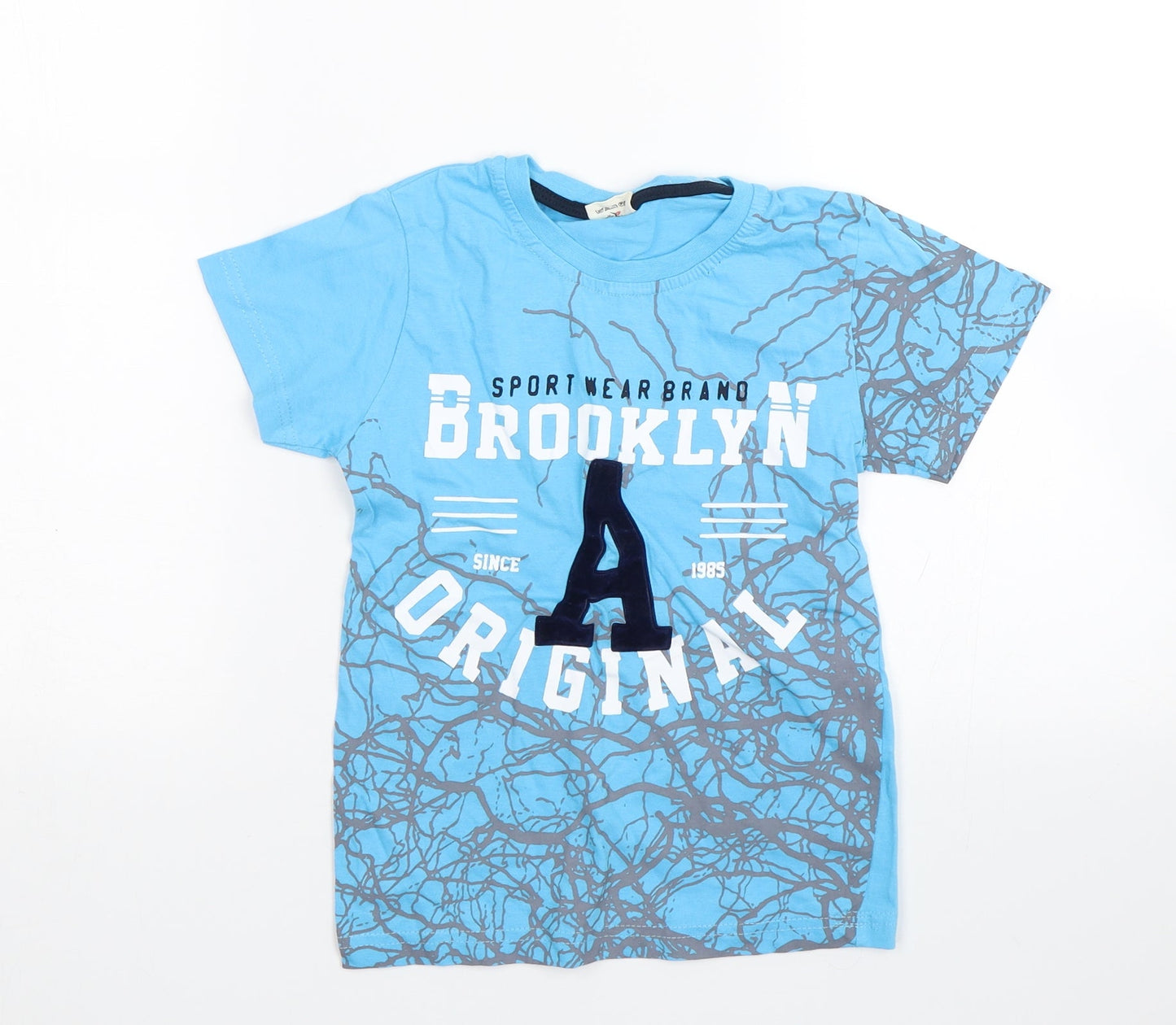 Macca Boy Boys Blue   Basic T-Shirt Size 7 Years  - Brooklyn