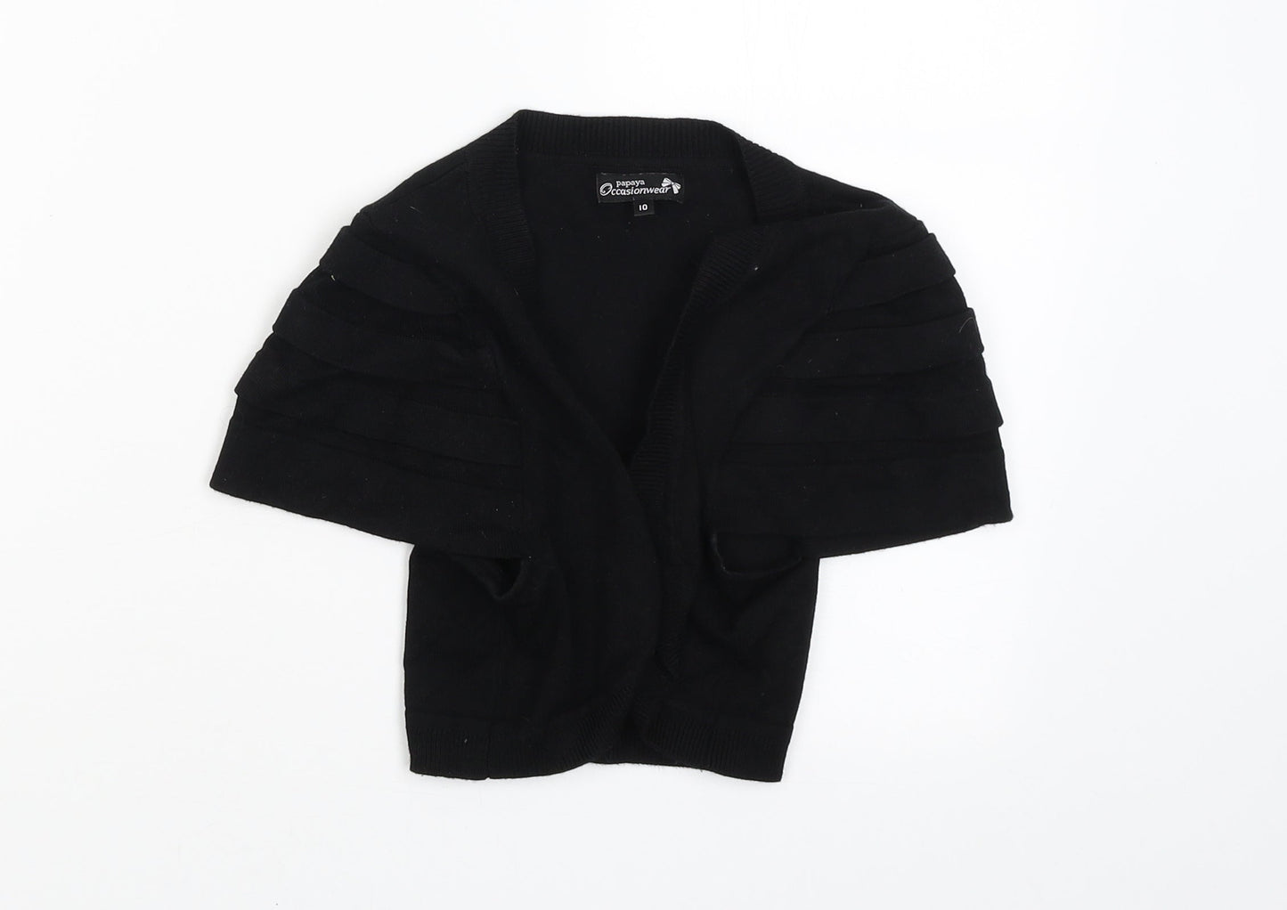 Papaya Womens Black   Cardigan Jumper Size 10