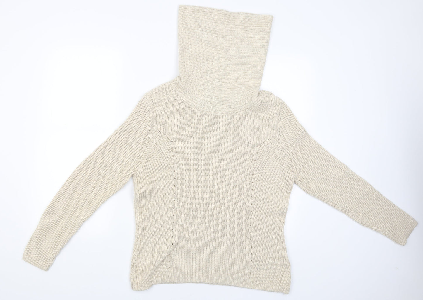 Monsoon Womens Beige   Pullover Jumper Size L