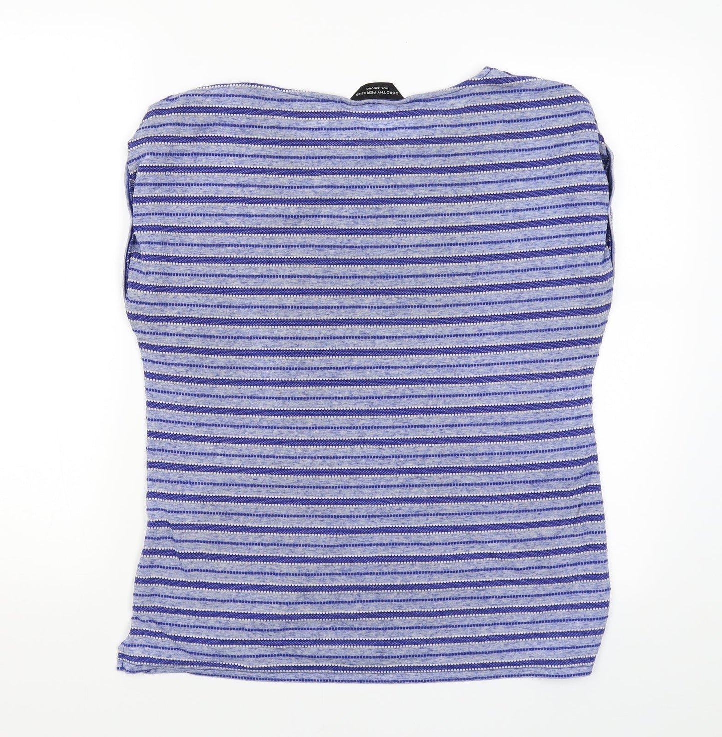 Dorothy Perkins Womens Blue Striped  Basic Blouse Size 14