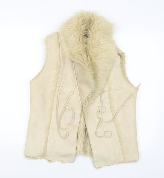 Purple Rain Womens Beige   Jacket  Size L