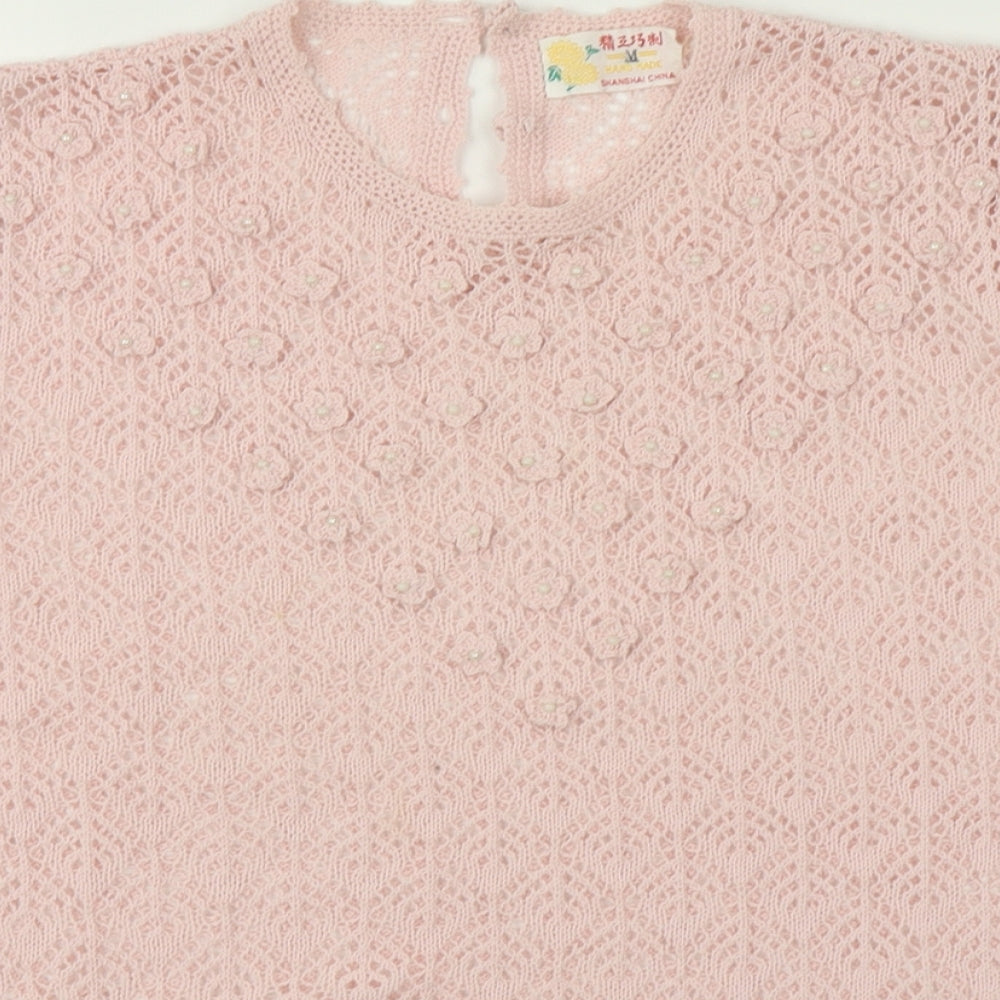 Preworn Womens Pink   Cardigan Jumper Size M
