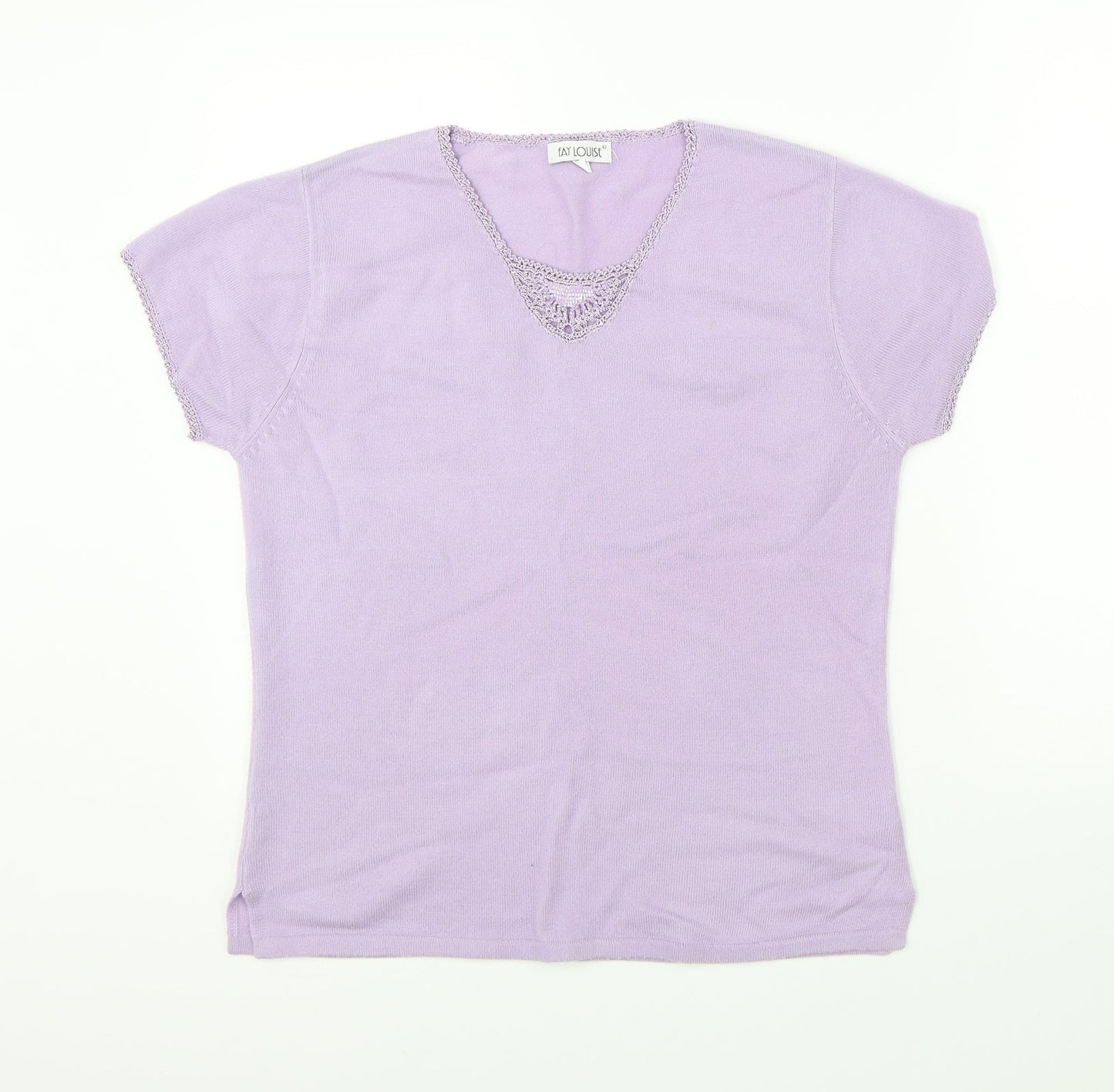 Fay Louise Womens Purple   Basic Blouse Size L