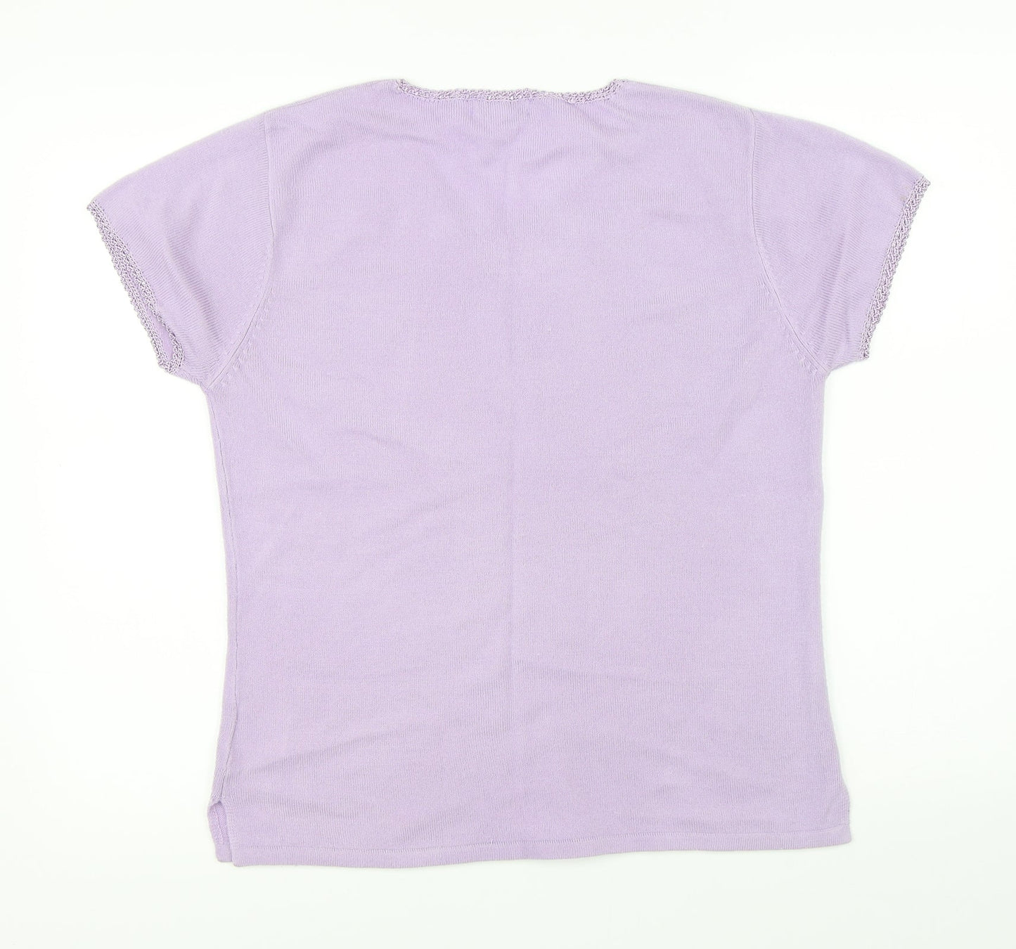 Fay Louise Womens Purple   Basic Blouse Size L