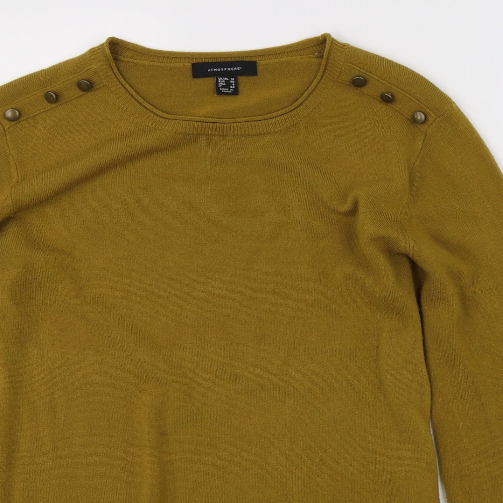 Atmoshpere Womens Yellow   Pullover Jumper Size 12